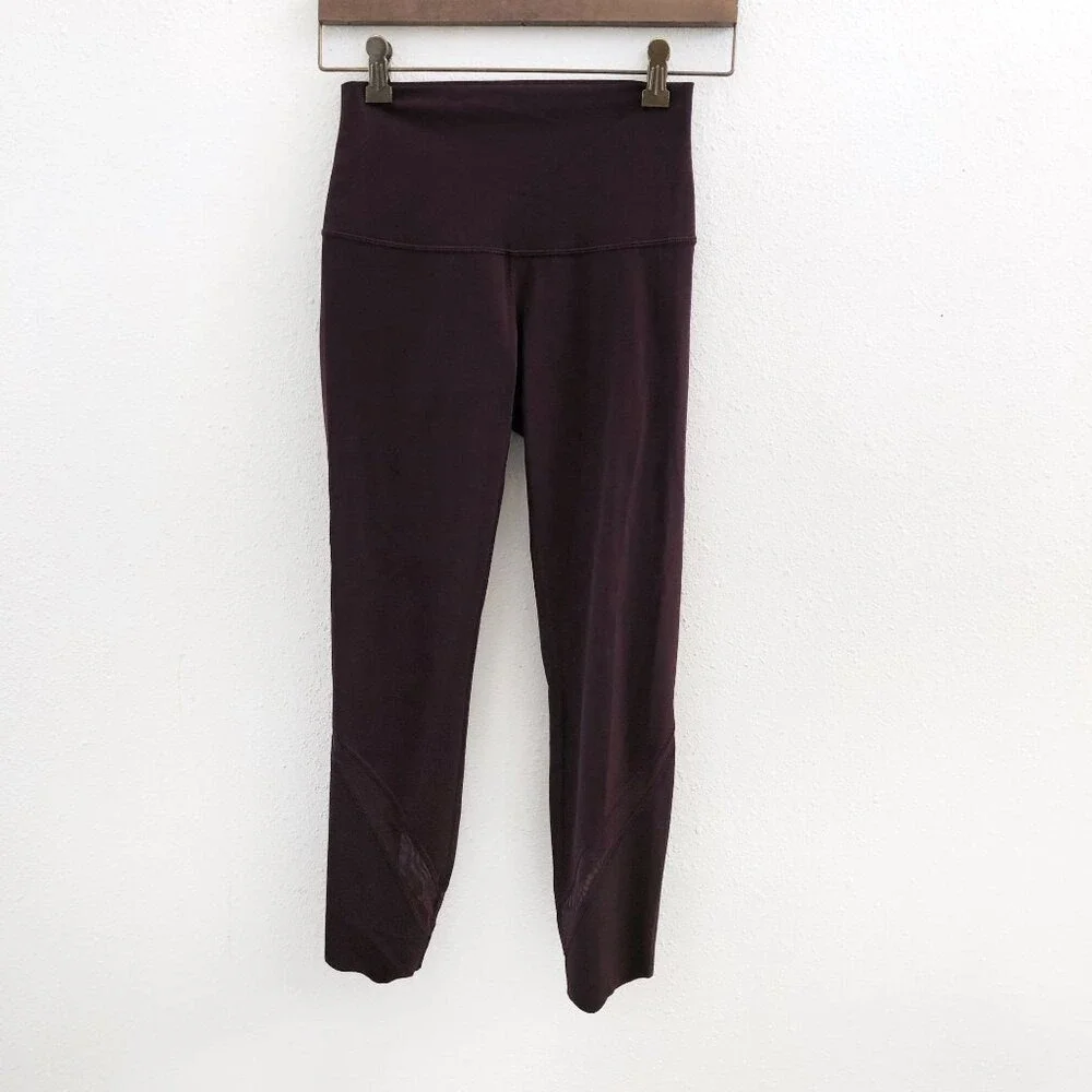 LULULEMON Wunder Under Crop High-Rise Roll Down Scallop Full-On Luxtreme 23